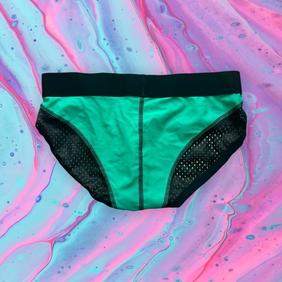 Marco Marco Green Mesh Briefs – Size Small – Men's Underwear - Picture 2 of 2